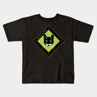 Mustache Cat Jack Kids T-Shirt